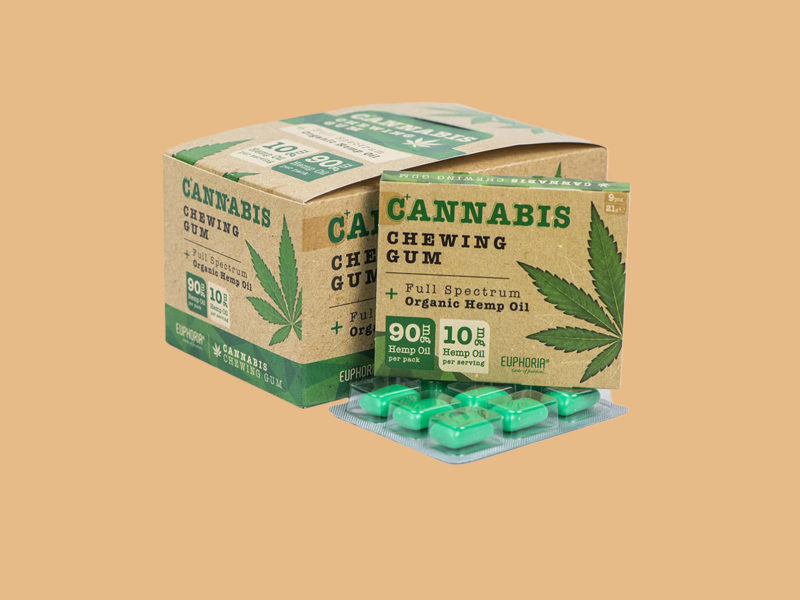Euphoria Cannabis Kaugummi mit Hanföl