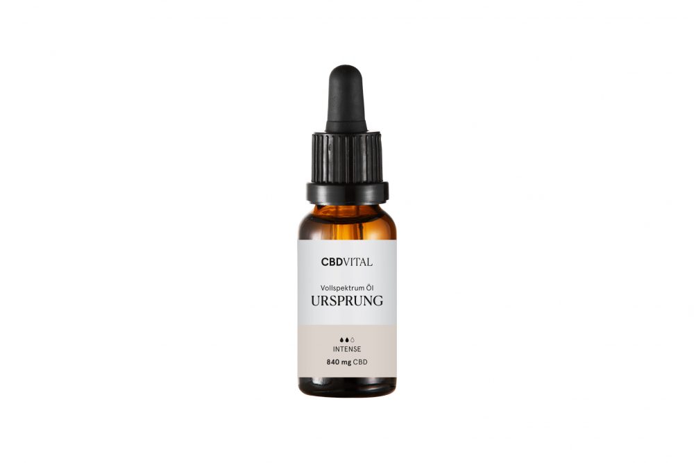 cbdvital CBD Vollspektrum Öl URSPRUNG Intense