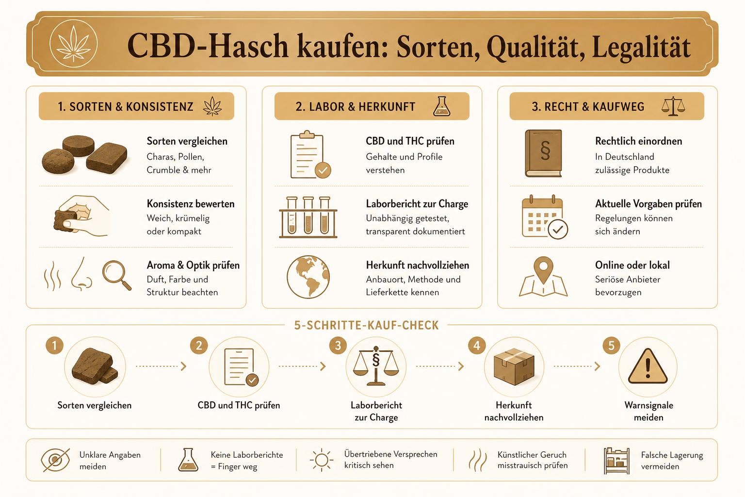 Infografik: CBD-Hasch kaufen: Sorten, Qualität, Legalität