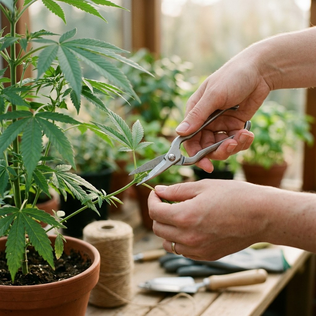 cannabis ausgeizen - ergänzendes Bild