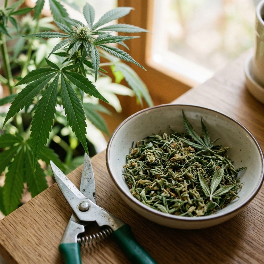 cannabis blätter rauchen - ergänzendes Bild