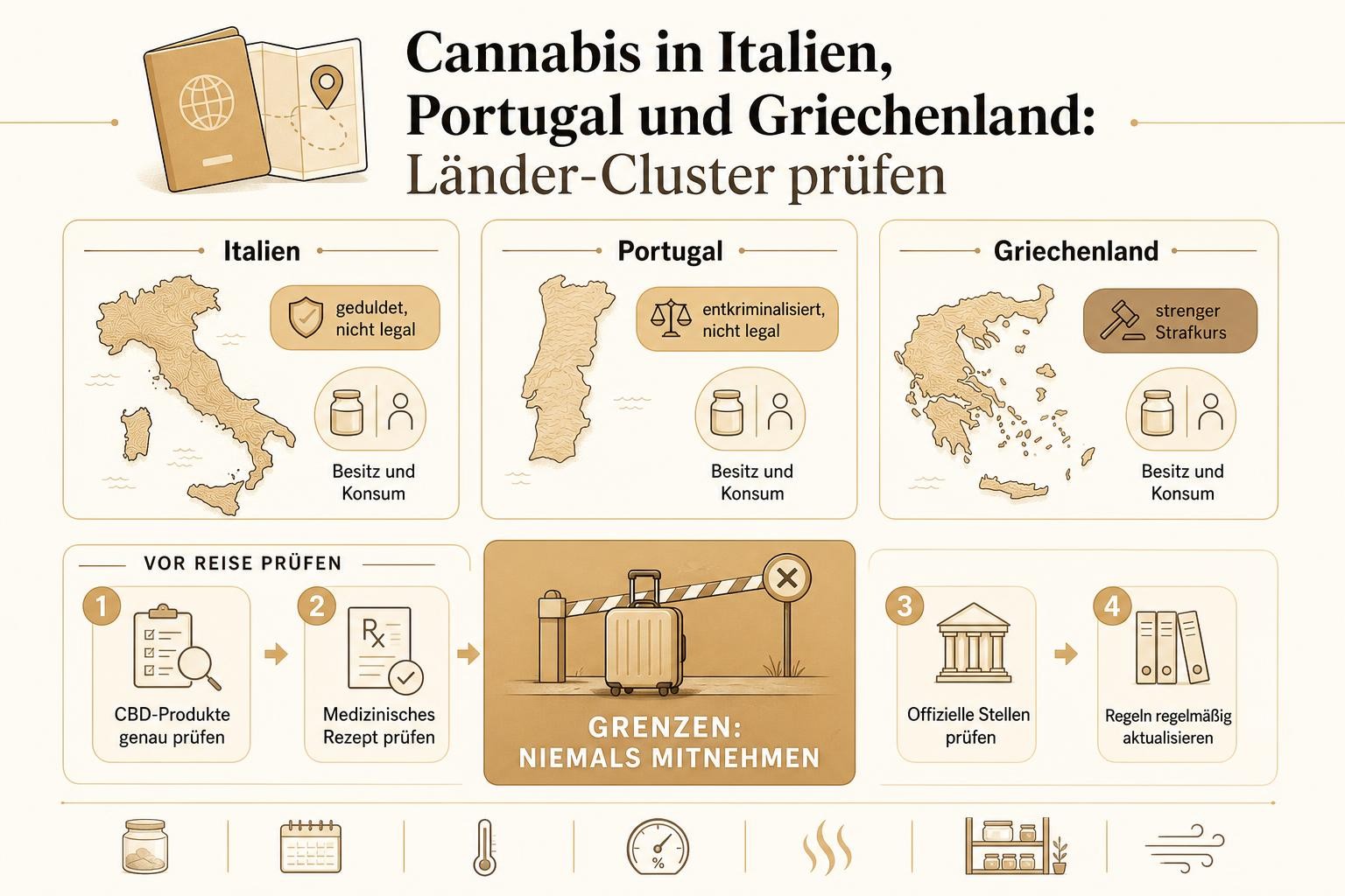 Infografik: Cannabis in Italien, Portugal und Griechenland: Länder-Cluster prüfen