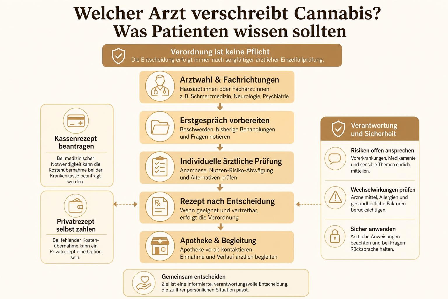 Infografik: Welcher Arzt verschreibt Cannabis? Was Patienten wissen sollten